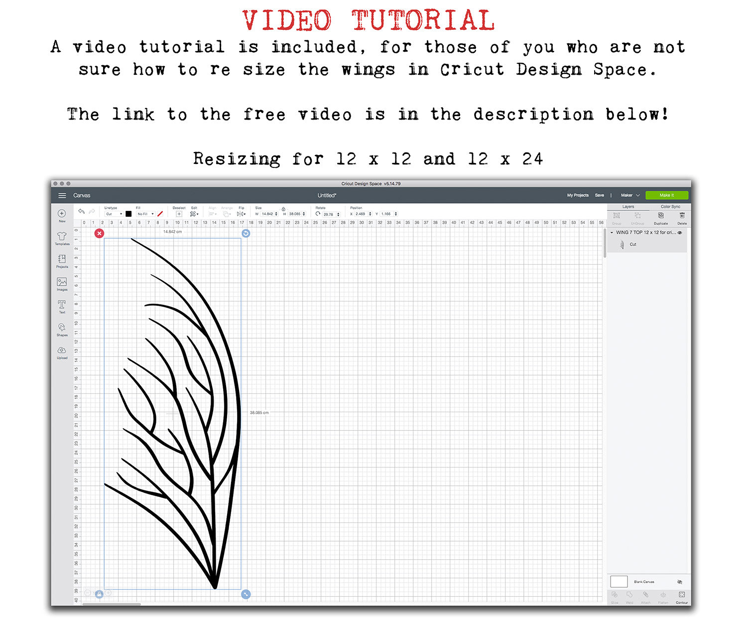 SVG & PNG Fairy Wing files for Cricut or Silhouette Cameo Cutting Machine. To create wearable fairy wings, in adult or children sizes. These are Individual Wing Pieces, for you to cut and assemble. This is a DIGITAL product.